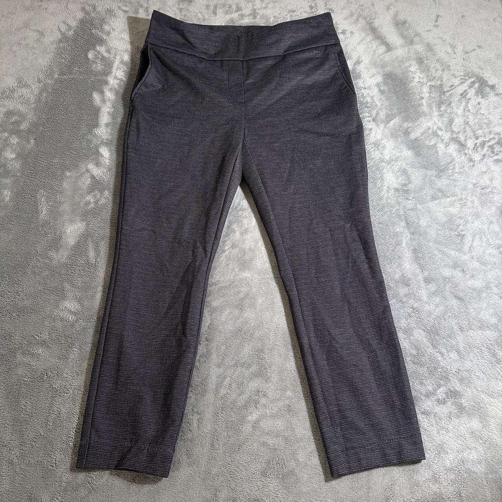 Dalia Pants Womens Med Black Pull On Skinny Leg Mid Rise Stretch Pockets